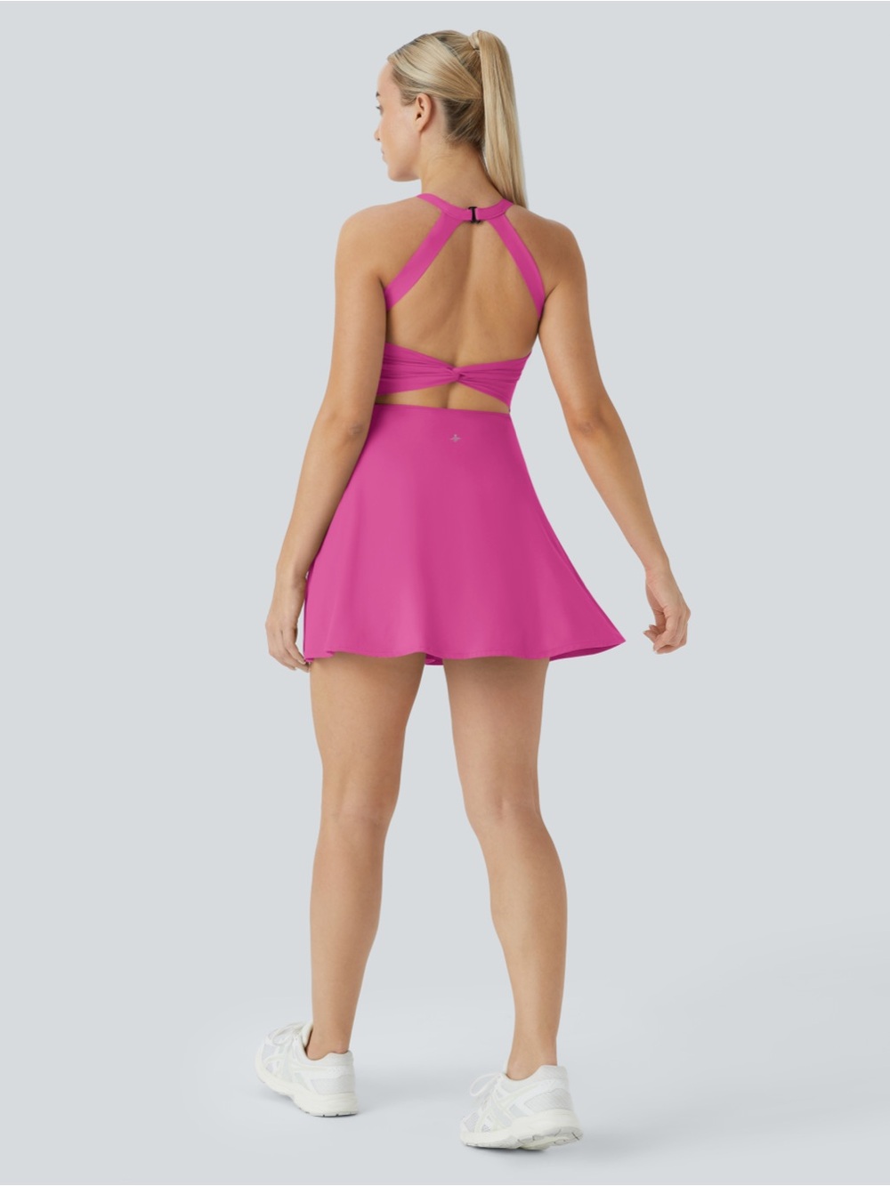 Halara SoftlyZero™Airy Backless Twisted Cool Touch Dance Active Dress-Easy peezy - Picture 9 of 10